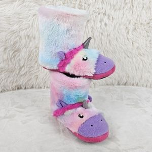 Totes Toasties Kids Unicorn Slippers